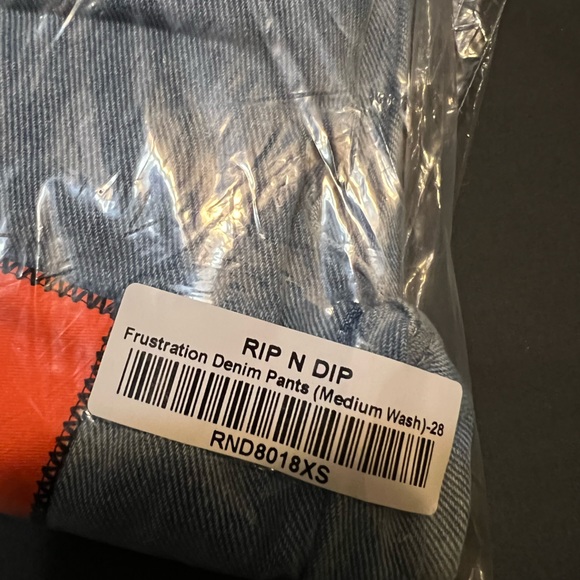 RIPNDIP frustration denim pants size 28 - Picture 6 of 6